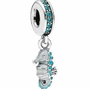 Retired Pandora Tropical Seahorse Dangle Charm